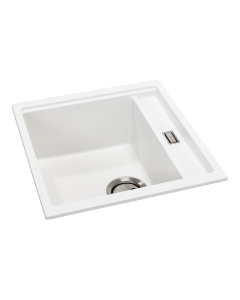 Synchronist 1.25 Bowl Compact Sink in White Granite