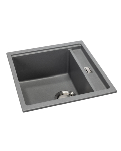 Synchronist 1.25 Bowl Compact Sink in Metallic Grey Granite