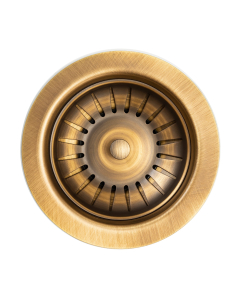 Basket Strainer Waste in Antique Brass 90mm