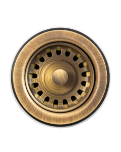 Belfast Basket Waste in Antique Brass