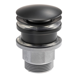 Uno Universal Basin Waste in Matt Black 