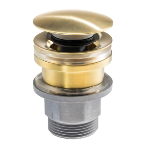 Uno Universal Basin Waste in Brushed Brass