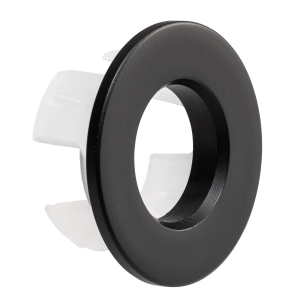 Uno Basin Overflow Ring in Matt Black 