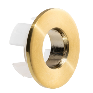 Uno Basin Overflow Ring in Brushed Brass