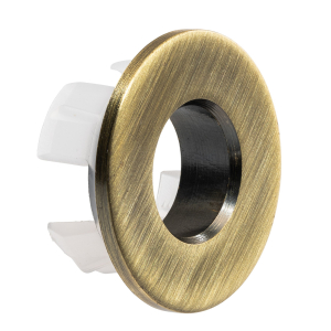 Uno Basin Overflow Ring in Antique Brass
