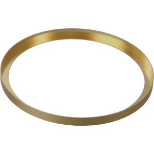 Cava Round Basin Plinth in Brushed Brass