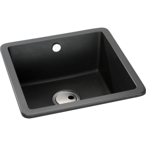 Matrix SQ GR15 Single Bowl Sink in Black Metallic Granite