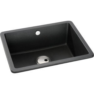Matrix SQ GR15 Large Main Bowl Sink in Black Metallic Granite