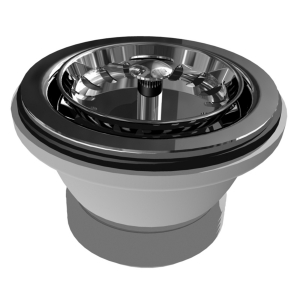 Belfast Sink Strainer Waste in Stainless Steel - Long Bolt