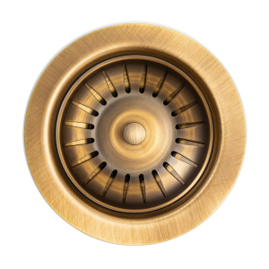 Basket Strainer Waste in Antique Brass 90mm