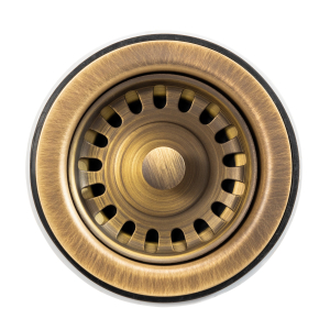 Belfast Basket Waste in Antique Brass