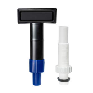 Vertical Rectangular Overflow 90mm in Matt Black